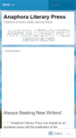 Mobile Screenshot of anaphoraliterary.com